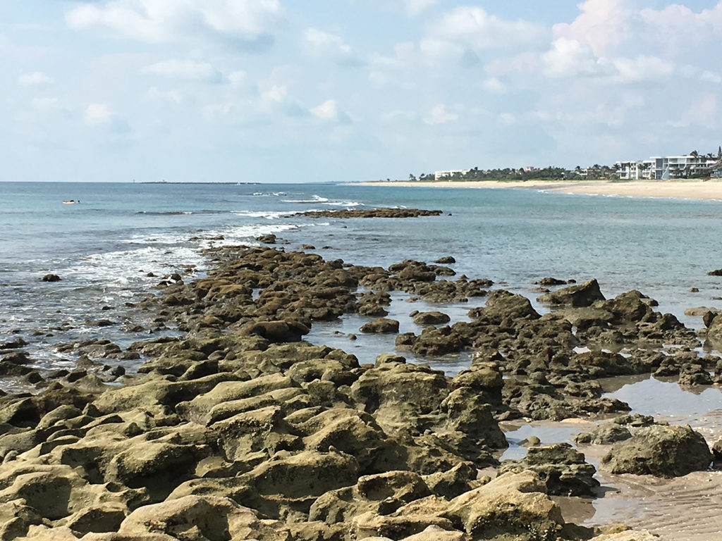 Bathtub beach rock view