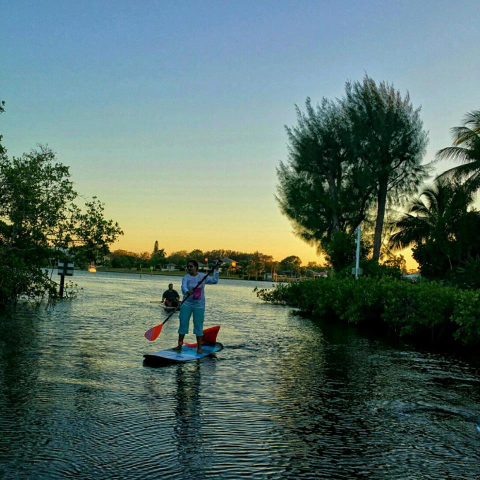 paddleboarders